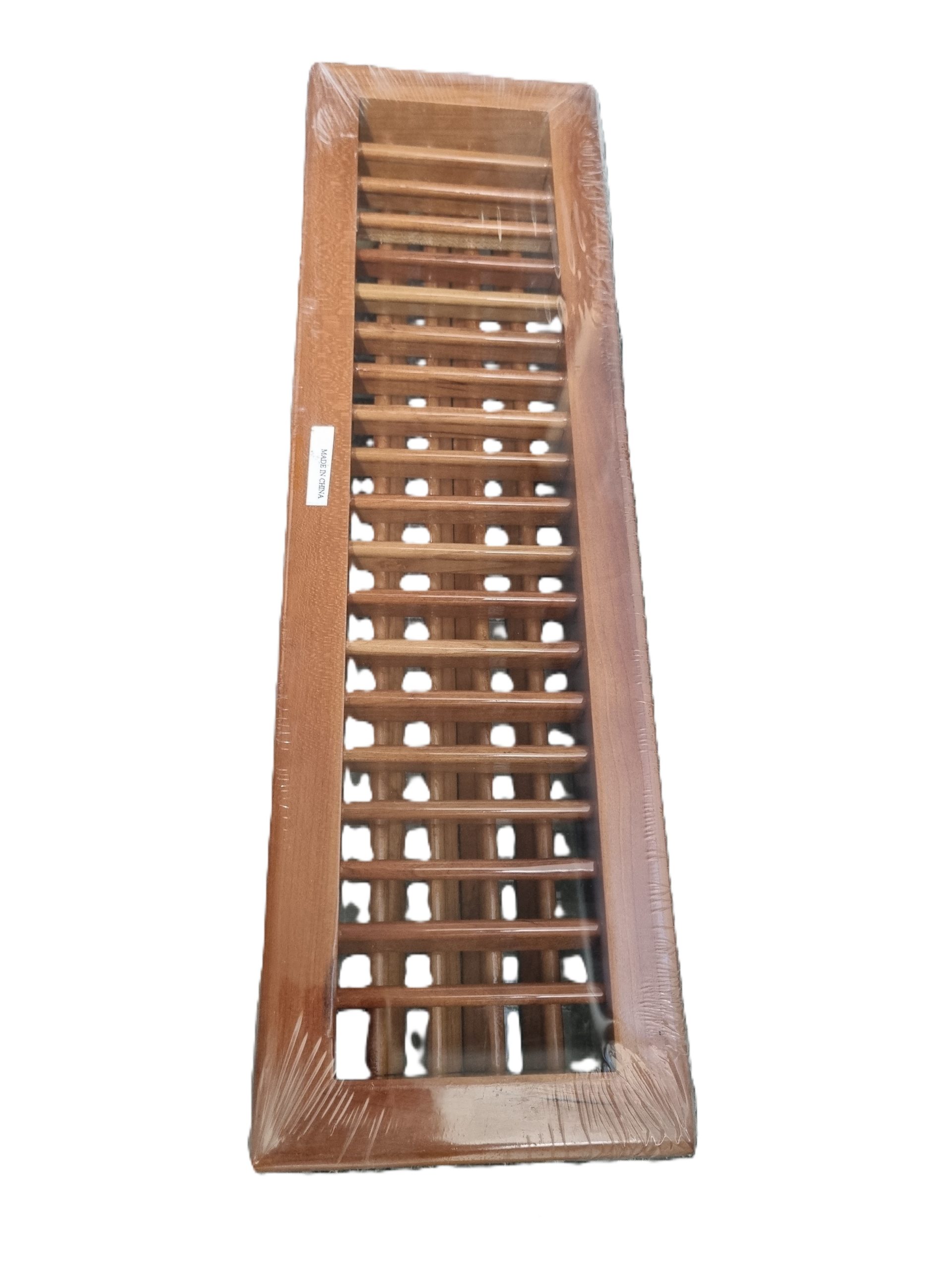 All Timber Grille 16′ x 4′ Discharge Air double adjustable louvre – Cherry 