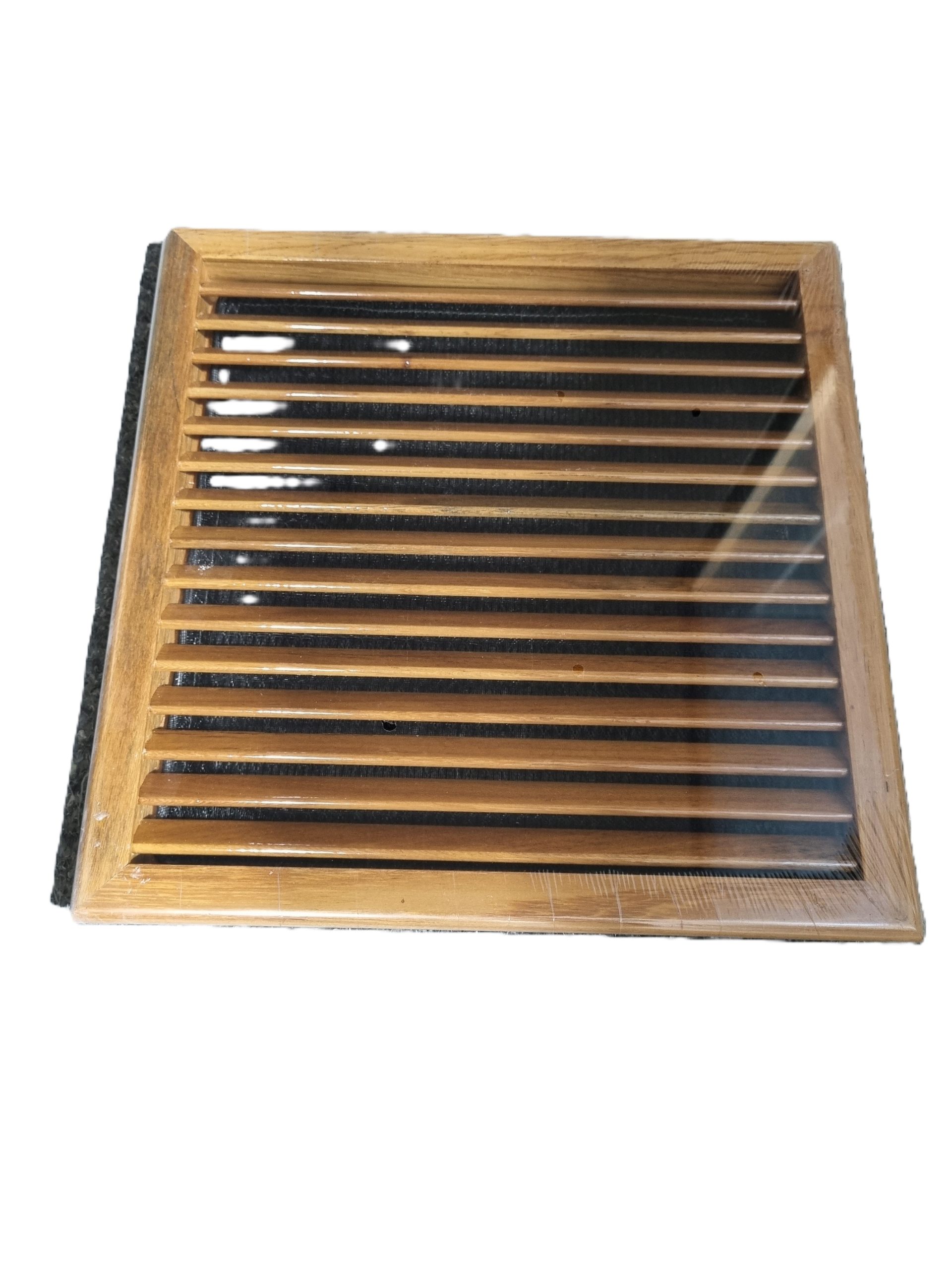 All Timber Grille 12′ x 12′ Return Air single louvre non-adjustable – Teak 