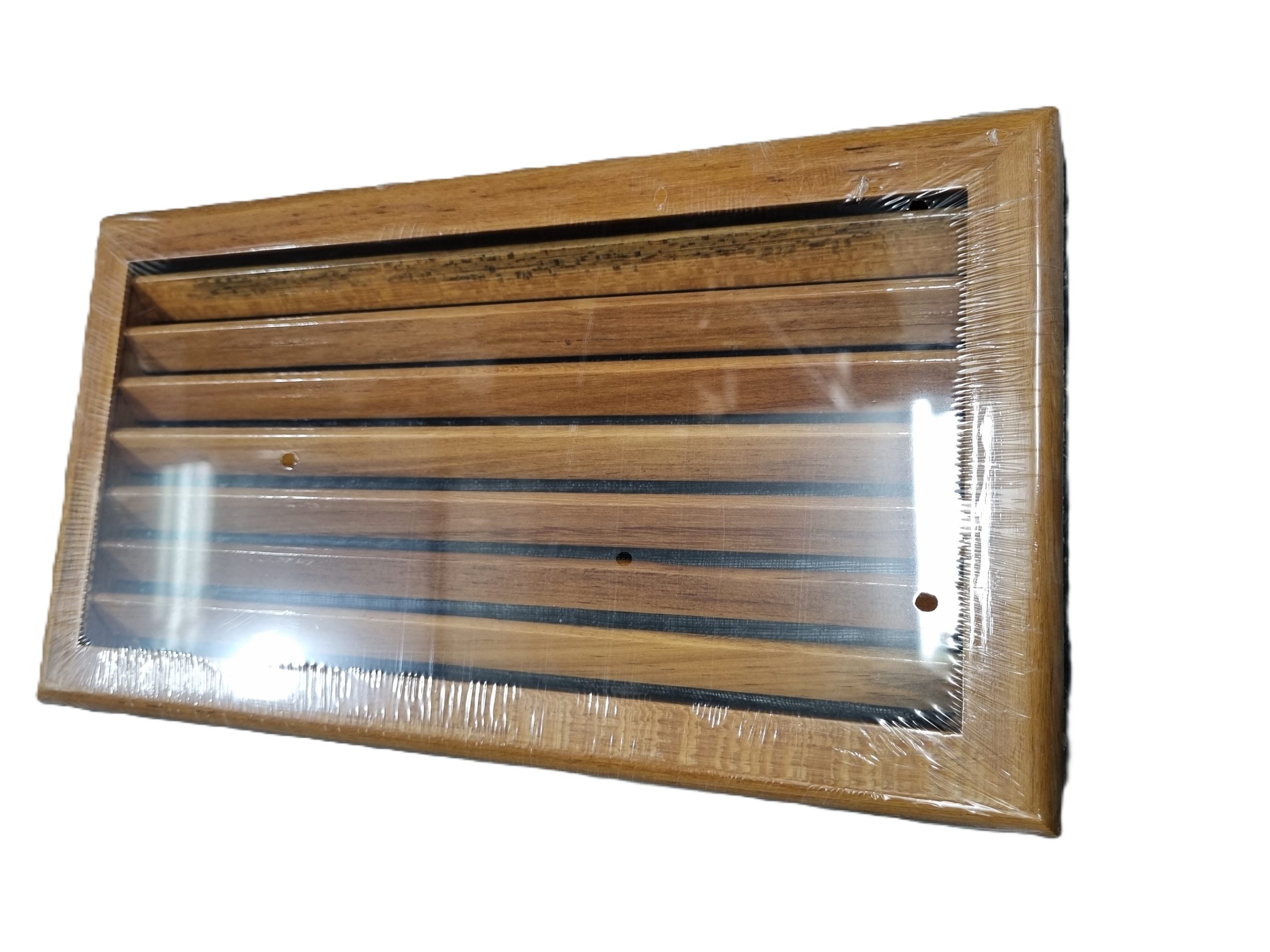 All Timber Grille 12′ x 6′ Return Air single louvre non-adjustable – Teak 