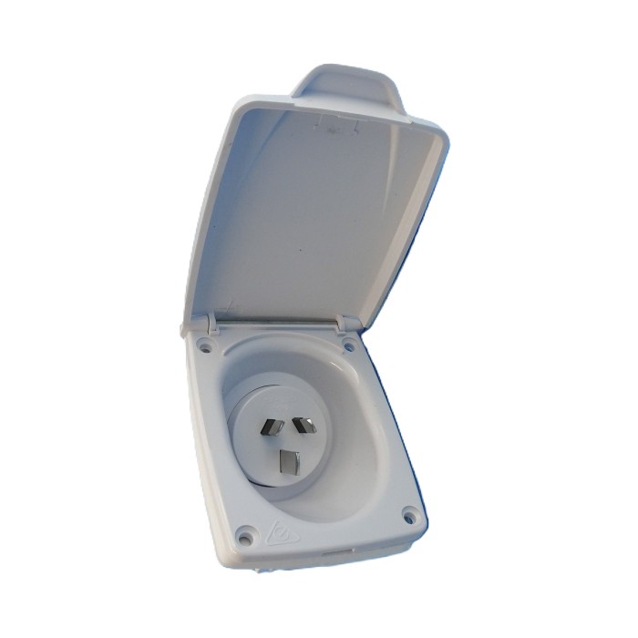 CMS 15amp Plug Power Inlet – White 