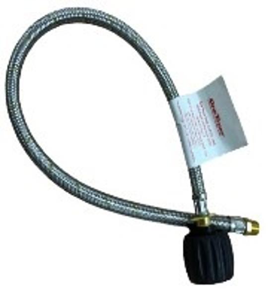 51-LCCFP14M600F Type F LCC27 X 1/4 MNPT Flexible Pigtail 600mm 