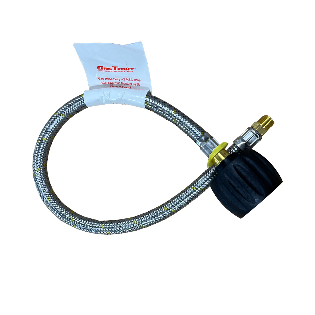 51-LCCFP14I600F Type F LCC27x1/4 flare flexible Handwheel Pigtail 600mm 