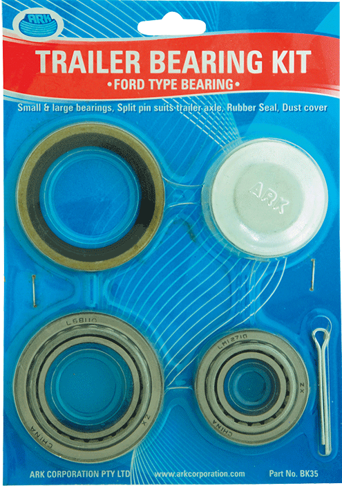 Ark Trailer Bearing kit Ford Type Bearings blister pack 