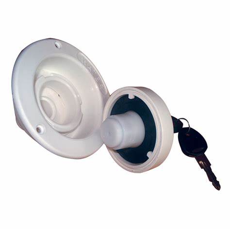 Lockable Water Filler White w/25mm outlet 