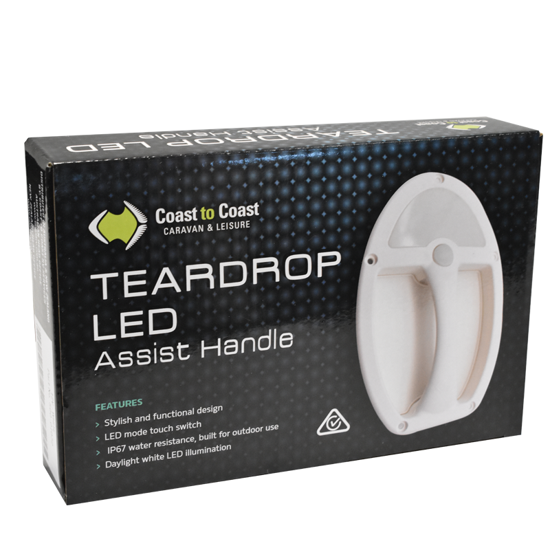 Teardrop LED Assist Handle Coast to Coast 12v 